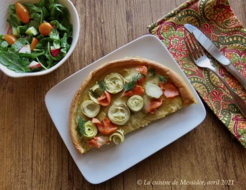 Crêpe hollandaise, saumon fumé et artichauts + de Messidor | Photo de Messidor