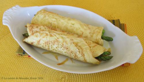 Crêpes roulées aux asperges et au jambon de Messidor | Photo de Messidor