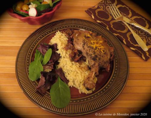 Cuisses de canard confites, sauce express orange et figues + de Messidor | Photo de Messidor