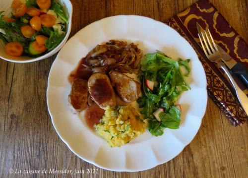 Filet de porc, sauce aux oignons et au porto + de Messidor | Photo de Messidor