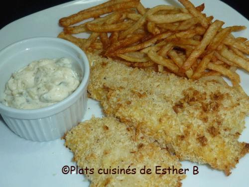 Filets de morue panés panko, sauce tartare de Esther B | Photo de Estherb