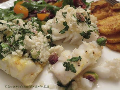 Filets de poisson en croûte de feta à la grecque de Messidor | Photo de Messidor