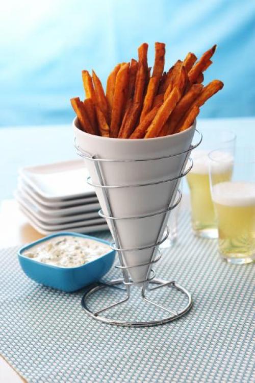 Frites de patates douces maison avec vinaigrette au fromage bleu de Isa-B-L | Photo de Isa-b-l