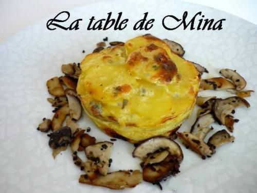 Gâteau de pommes de terre aux cèpes et gorgonzolla de Mamina13 | Photo de Mamina13