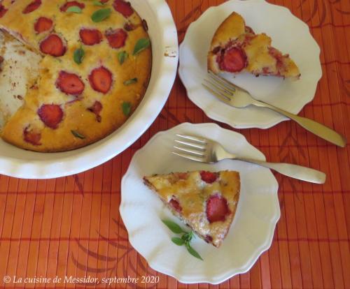 Gâteau joyeux à la courgette et aux fraises + de Messidor | Photo de Messidor