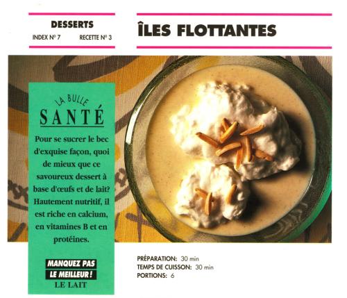 îles flottantes de Bon Appétit | Photo de PassionRecettes