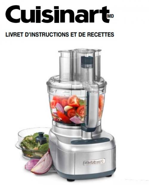 Livre d'instructions et de recettes - robot culinaire elemental de Cuisinart  | Photo de PassionRecettes