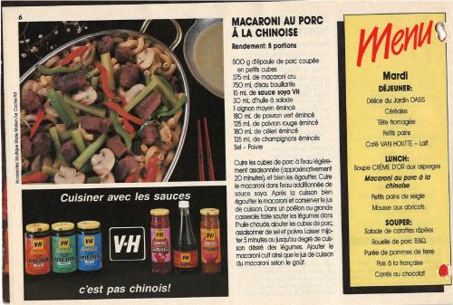 Macaroni au porc à la chinoise de Promex | Photo de PassionRecettes