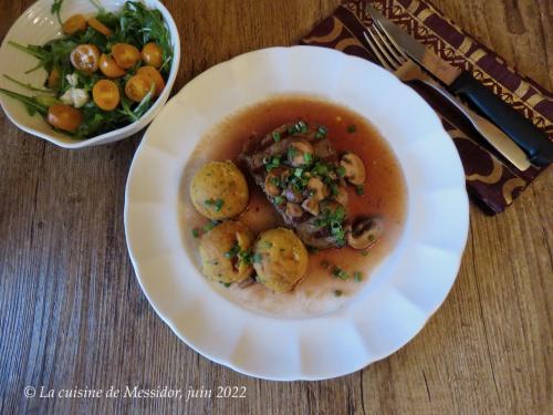 Médaillons de boeuf bbq, sauce aux champignons + de Messidor | Photo de Messidor