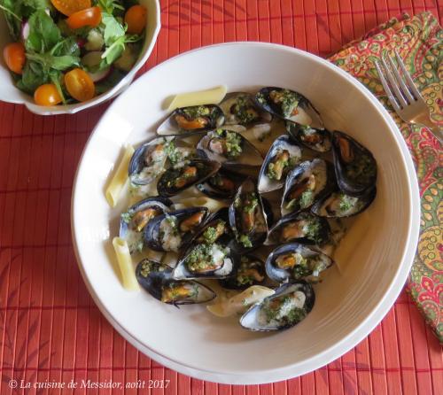 Moules au pesto provençal, sauce crémeuse au parmesan + de Messidor | Photo de Messidor