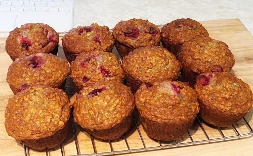 Muffins au gruau, bananes et canneberges de Esther B | Photo de Mireille