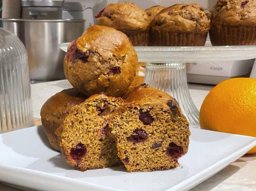 Muffins au son, citron et canneberge de Doudy | Photo de Mireille