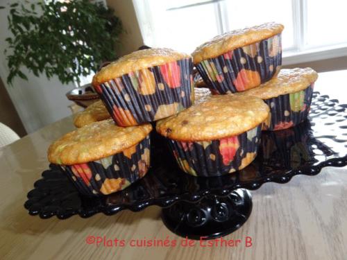 Muffins multigrains aux courgettes, carottes et au yogourt de Esther B | Photo de Estherb