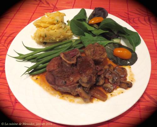 Osso buco de porc, sauce bourguignonne de Messidor | Photo de Messidor