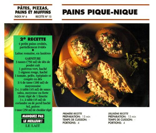 Pains pique-nique de Bon Appétit | Photo de PassionRecettes