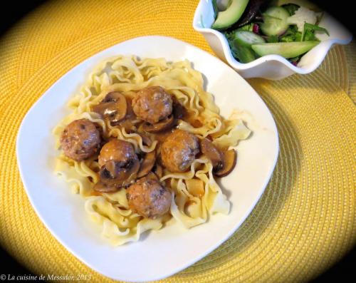 Petites boulettes de porc à la stroganoff de Messidor | Photo de Messidor