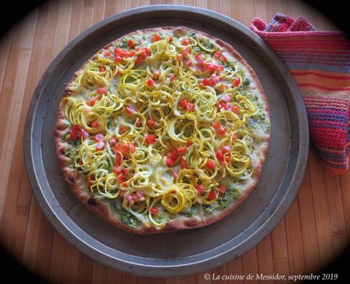 Pizza légère aux spaghettis, mais de courgette de Messidor | Photo de Messidor