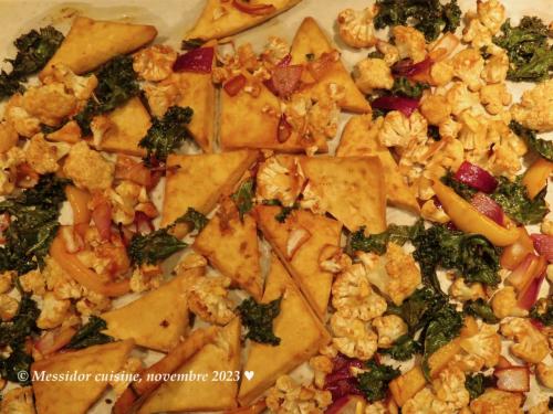 Plaque de légumes et tofu à la grecque + de Messidor | Photo de Messidor