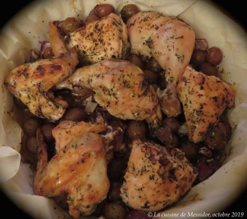 Poulet aux raisins frais de Messidor | Photo de Messidor