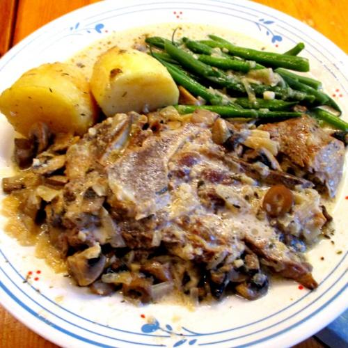 Rôti de palette de veau duo de champignons | Photo de Louise b.