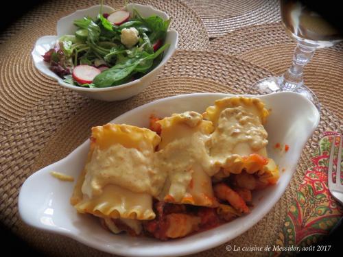 Rouleaux de lasagne aux crevettes de Messidor | Photo de Messidor