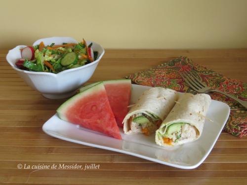 Roulés de tortilla au poulet tiguidou de Messidor | Photo de Messidor