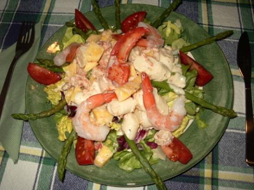 Salade de homard et crevettes de Cite2 | Photo de PassionRecettes