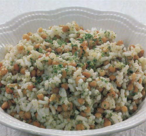 Salade de lentilles et de riz de Qu'est-Ce Qu'on Mange | Photo de PassionRecettes