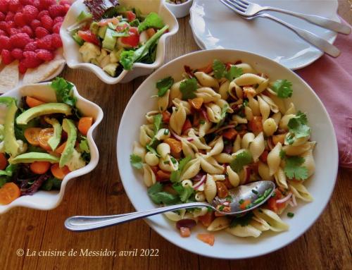 Salade de pâtes au saumon fumé, façon grecque + de Messidor | Photo de Messidor