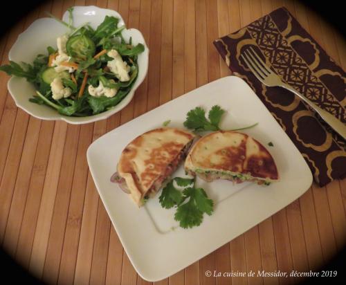 Sandwiches fondants sur pains naan + de Messidor | Photo de Messidor