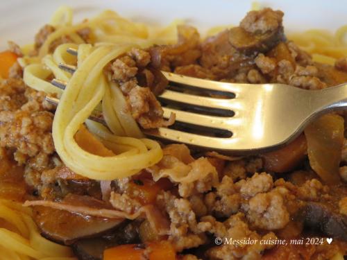 Sauce bolognaise sur pâtes, façon messidor + de Messidor | Photo de Messidor