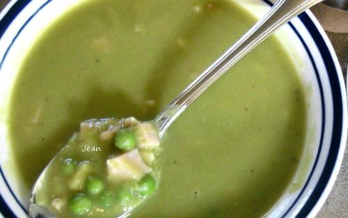 Soupe aux pois vert et au lard de nic de Nell | Photo de Nell