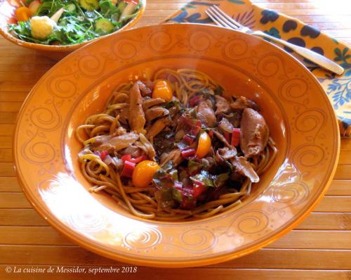 Spaghettis au canard confit et aux bettes à carde + de Messidor | Photo de Messidor