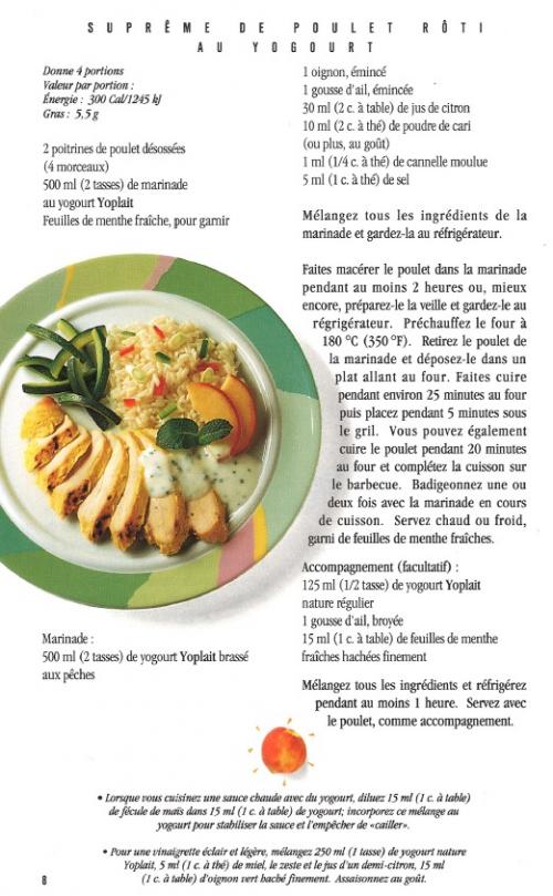 Suprême de poulet rôti au yogourt de Yoplait | Photo de PassionRecettes