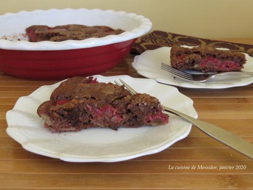 Tarte menteuse aux framboises et au chocolat de Messidor | Photo de Messidor