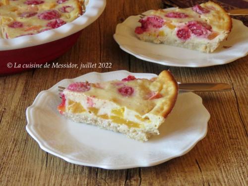 Tarte rustique, framboises et nectarines, bis + de Messidor | Photo de Messidor