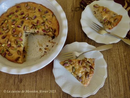 Tarte sans croûte, banane, pépites de chocolat et pistaches + de Messidor | Photo de Messidor