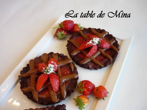 Tartelettes choco-fraises de Mamina13 | Photo de Mamina13