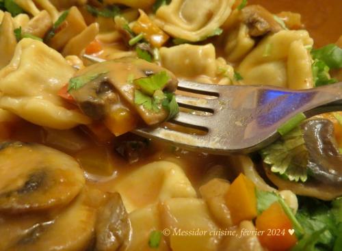 Tortellini express, sauce aux champignons + de Messidor | Photo de Messidor