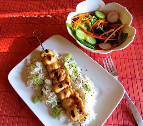 Yakitori de poulet grillé de Messidor | Photo de Messidor