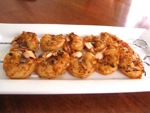 Brochettes de crevettes de Nell | Photo de Nell