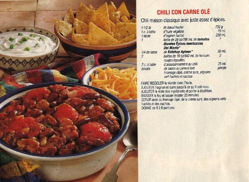 Chili con carne olé de Del Monte | Photo de PassionRecettes