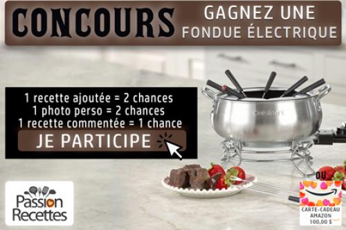 ** concours - gagnez une fondue électrique ** | Photo de PassionRecettes