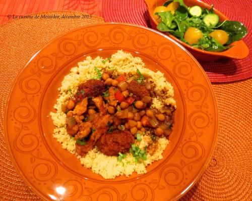 Couscous aux boulettes de merguez et au poulet de Messidor | Photo de Messidor