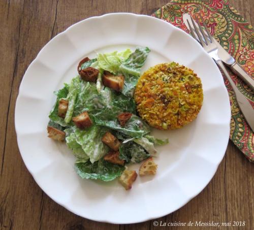 Croquettes express 101 et salade césar santé + de Messidor | Photo de Messidor