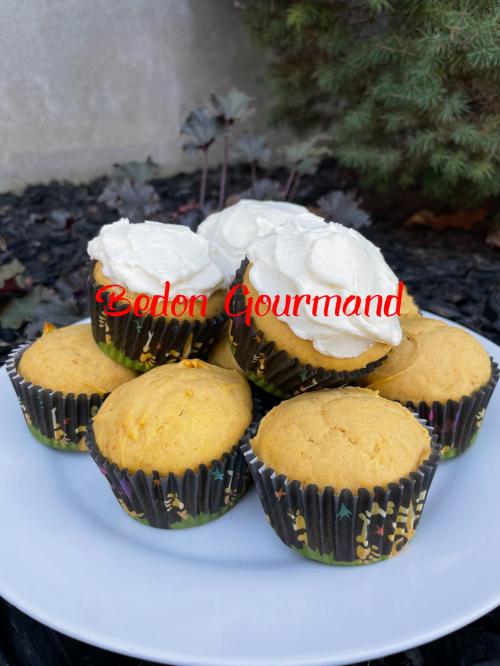 Cupcakes à la citrouille, épices et glaçage au caramel de Bedon Gourmand | Photo de Bedon gourmand