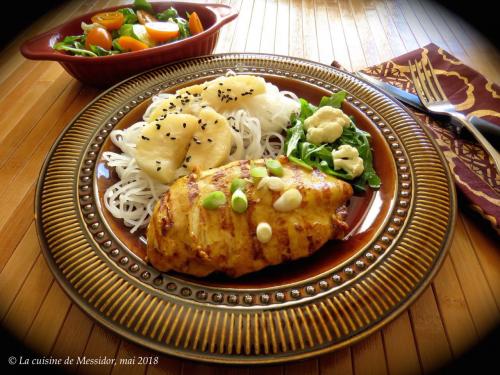 Escalopes de poulet bbq aux pommes de Messidor | Photo de Messidor