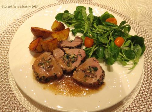 Filet de porc farci au beurre de champignons de Messidor | Photo de Messidor