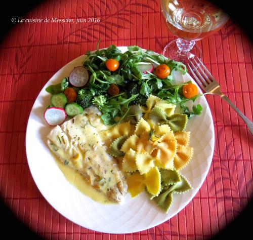 Filets de poisson, sauce exquise à l'orange et au pastis de Messidor | Photo de Messidor