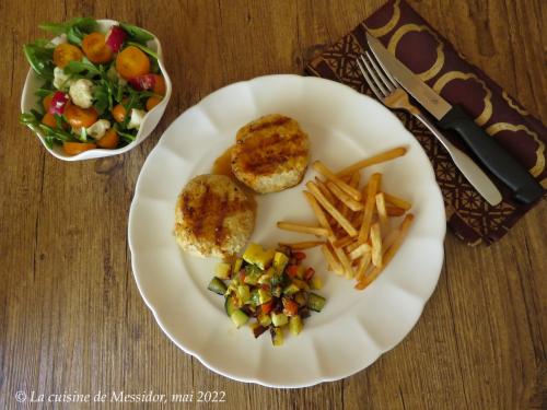 Galettes de poulet haché, sauce orientale + de Messidor | Photo de Messidor